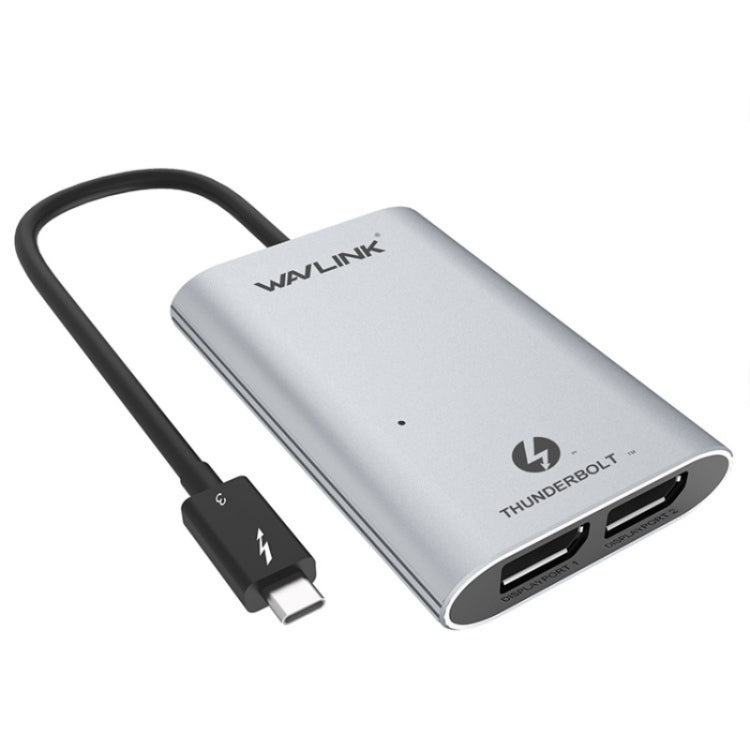 WAVLINK WL-UTA02D Convertitore adattatore Thunderbolt 3 a Dual DisplayPort Supporto 4K / 60Hz WAVLINK WL-UTA02D Convertitore adattatore Thunderbolt 3 a Dual DisplayPort Supporto 4K / 60Hz